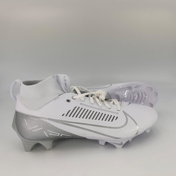 Nike Vapor Edge Pro 360 2 White Silver Mens Football Cleats DA5456-102 Sz 11,12